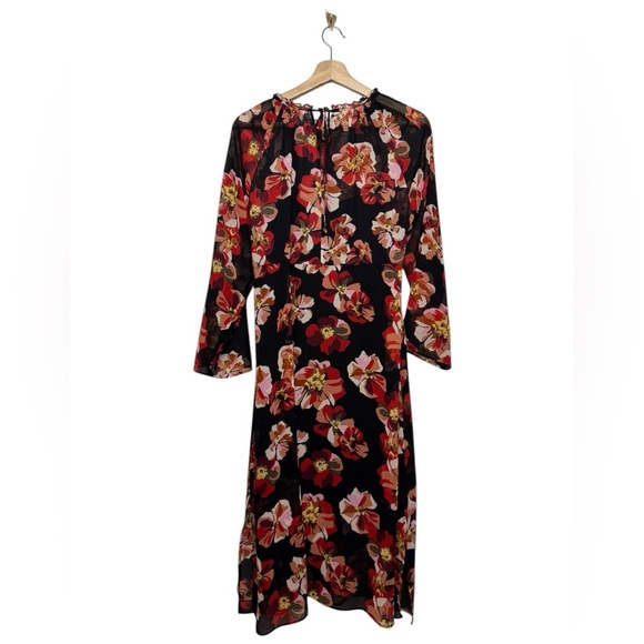 MADEWELL Shirred Midi Dress French Rose M - Picture 11 of 14